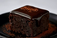 Брауни с шоколадным топпингом