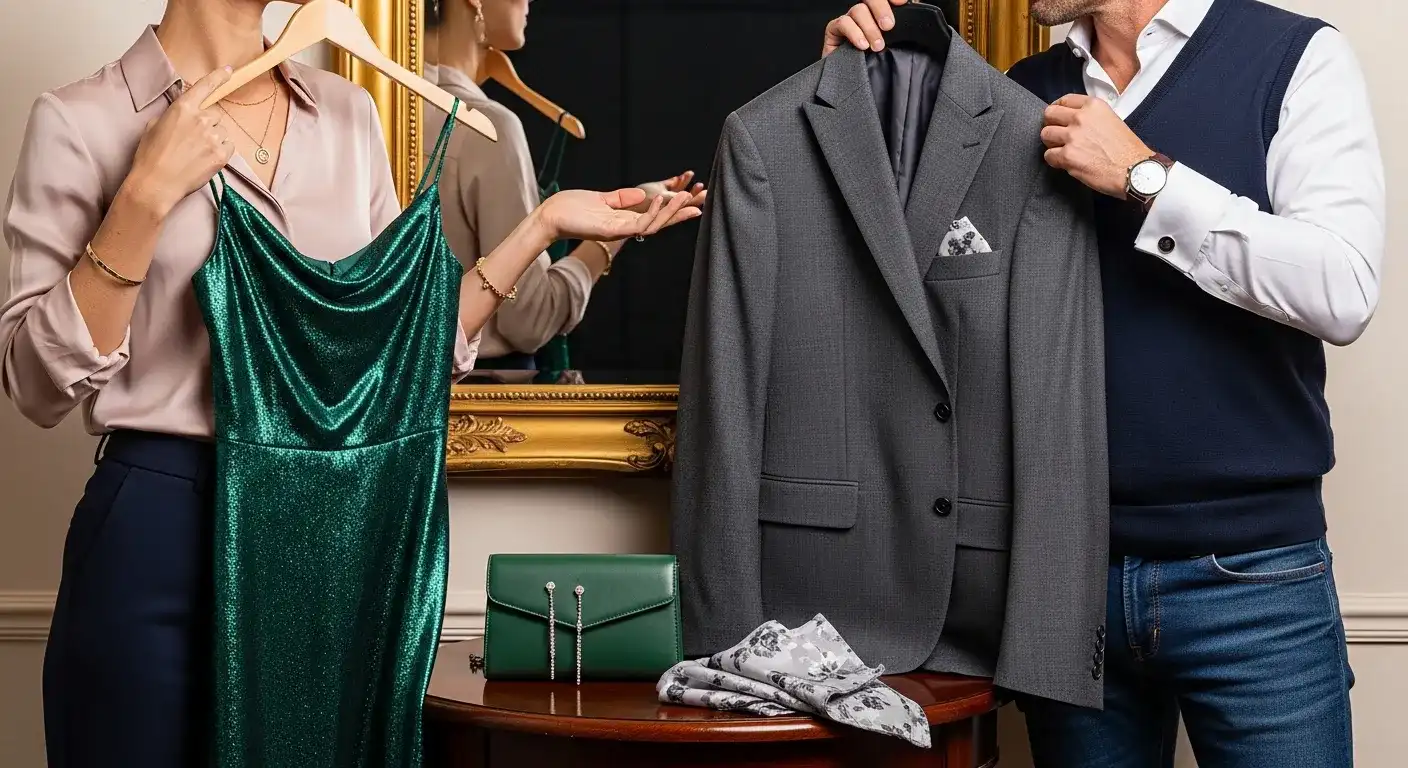 Выбор образа для новогоднего корпоратива с учетом дресс-кода и комфорта