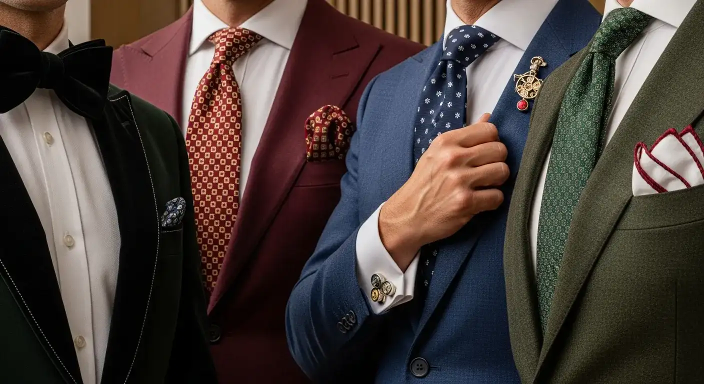 Праздничные акценты в мужском образе для новогоднего корпоратива