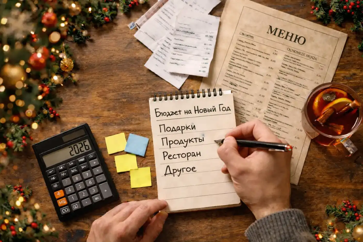 Планирование бюджета на новогоднюю ночь