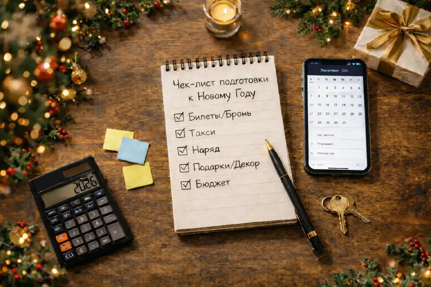 Чеклист перед бронированием новогоднего мероприятия