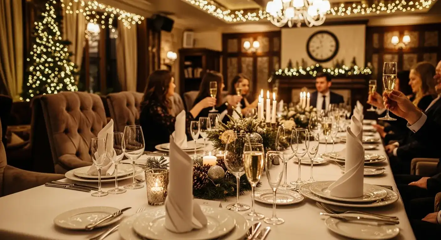 Новогодняя ночь в ресторане Минска &mdash; банкет и праздничная атмосфера