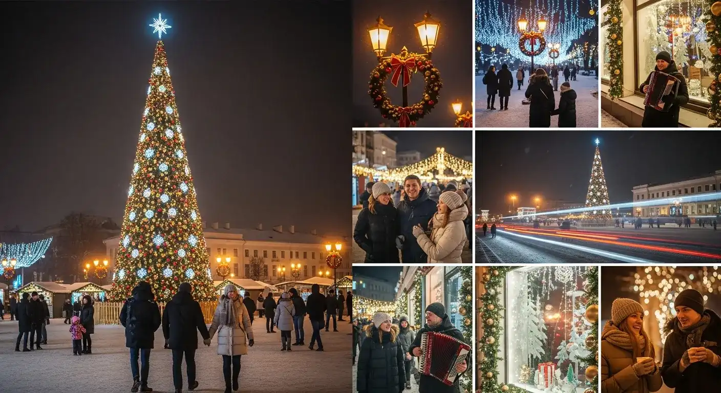 Новый год на улице в Минске &mdash; городские мероприятия