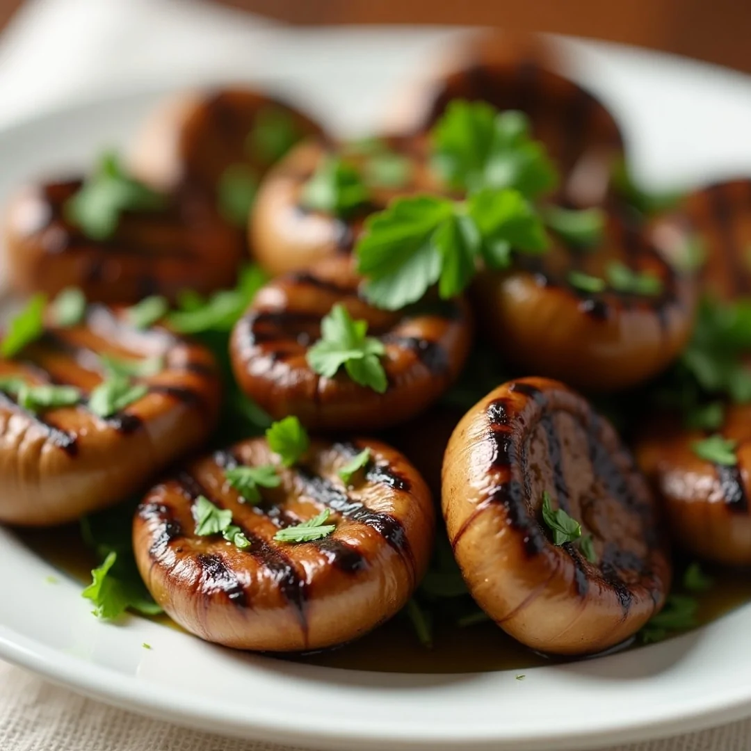 Барбекю из шампиньонов