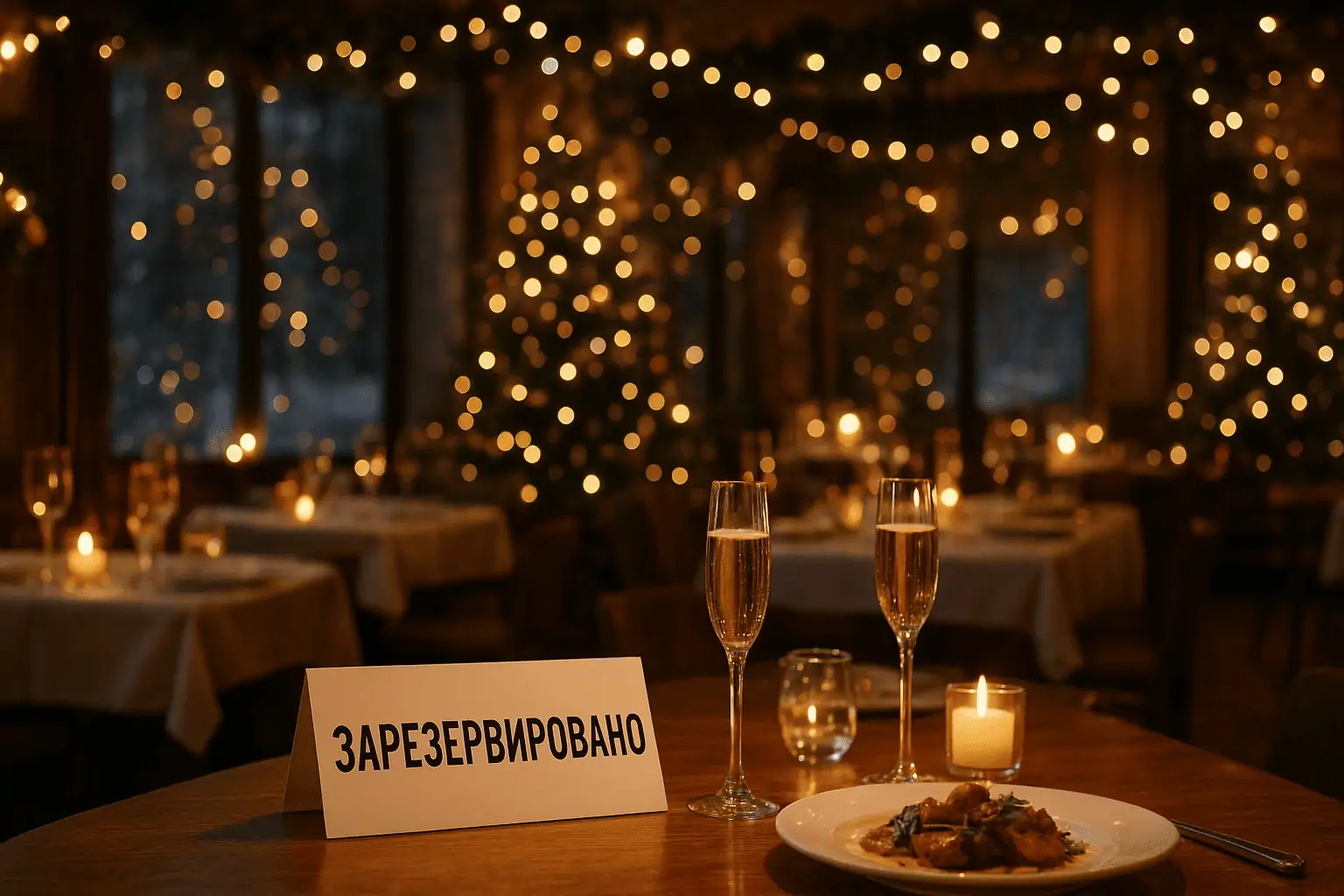 Когда лучше бронировать столик на Новый год